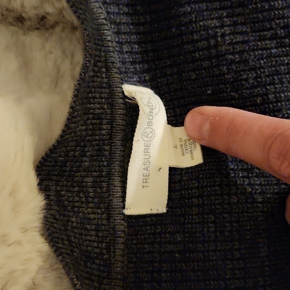 Nice Treasure & Bond Gray Cardigan-Size L​​​​​​​ - Picture 6 of 7